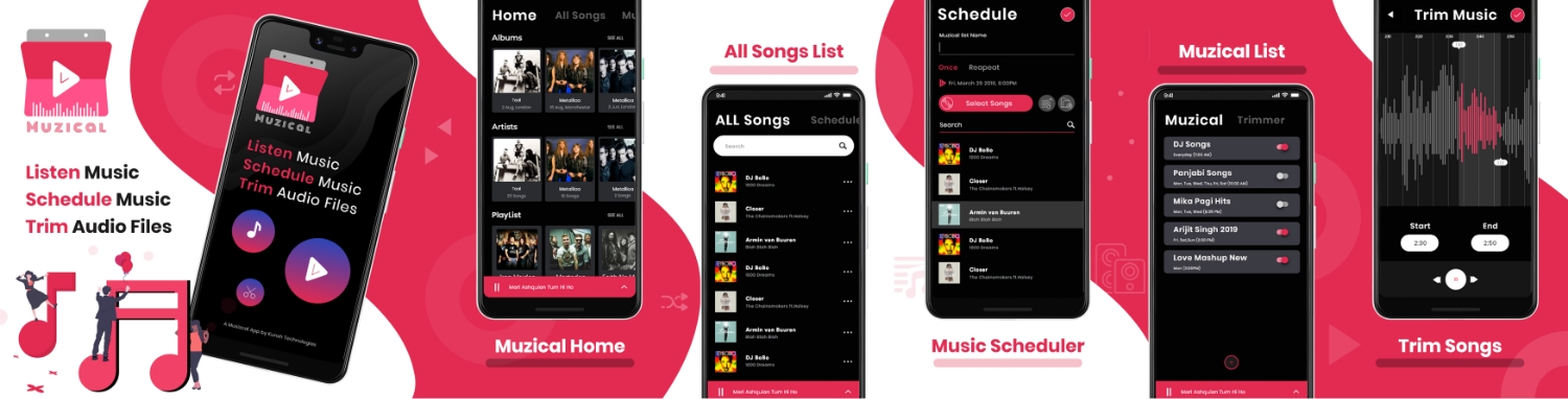 music scheduler app
